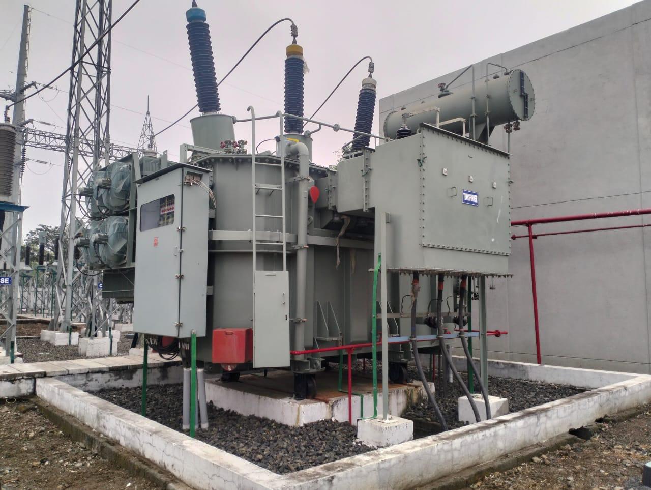 Transformer oil filtration setup at site